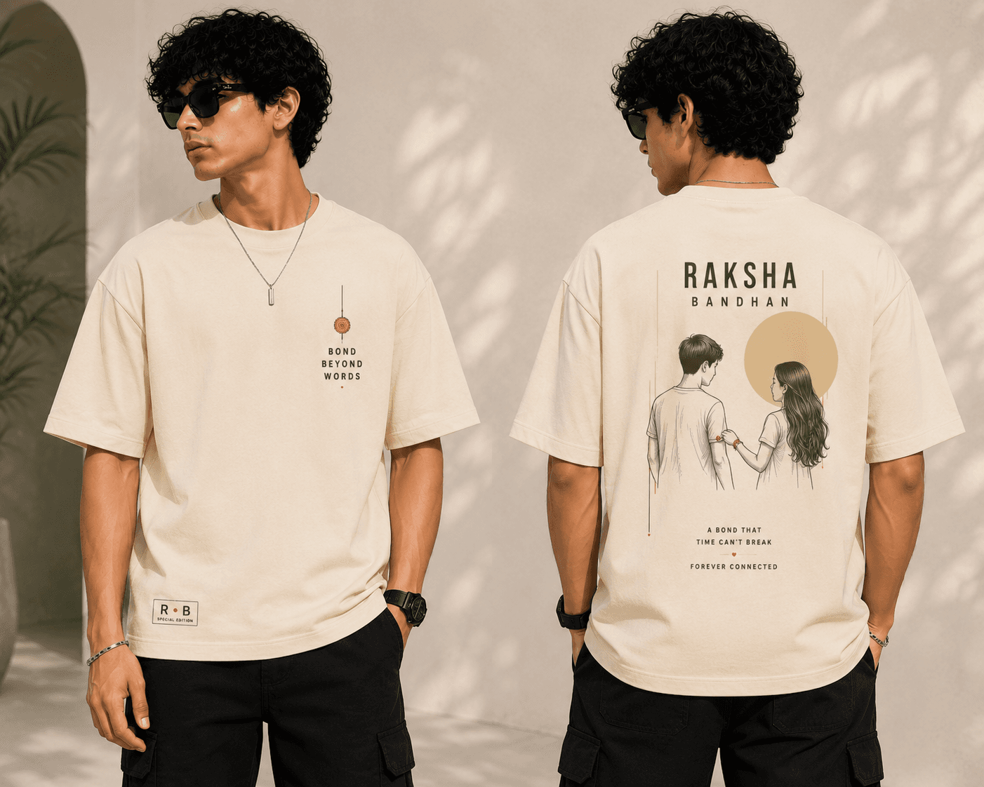 KRVE Raksha Bond Beyond Words Oversized Unisex Tee